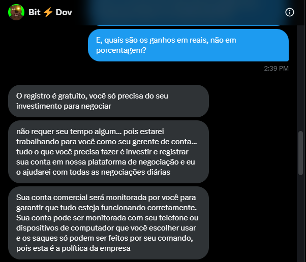bitdov's tweet image. Como tem muito novato na área pelo jeito, preciso fazer uma mensagem pra avisar que tem golpista se passando por mim tentando roubar desavisados.
É recorrente, não tenho como impedir q tentem. Só vc pode se salvar não caindo no golpe sabendo q não vou te chamar da DM nunca. Ex.: