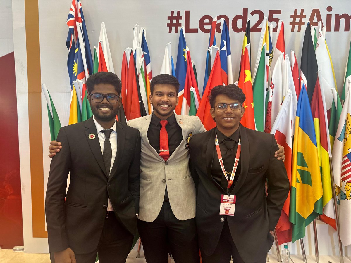 Rac_Gaalaxy's tweet photo. 🚀 Proud moment for Rotaract Coimbatore Gaalaxy! 🌟
Rtrs. Karthick, Yuvaraj & Vijay Vignesh joined LEAD 2025 at Chennai Trade Centre - learning, fellowship & global impact! 💙✨
2,800+ Rotaractors united for End Polio Now! 🙌
#UniteForGood #Lead25 https://t.co/Y70wgxNHyU