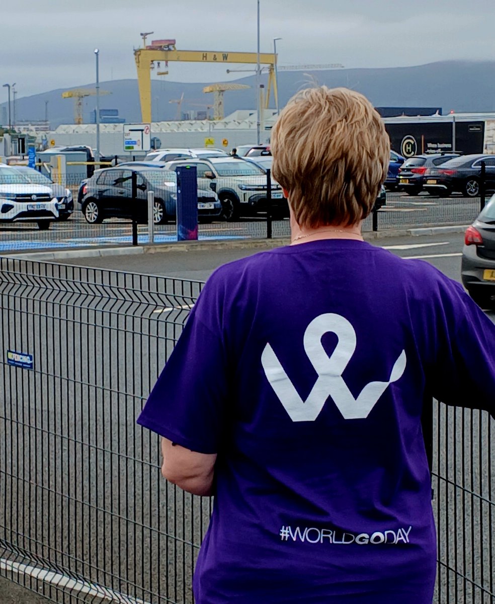 For #WorldGODay2025 on 20th Sept I want to raise awareness of #gynaecancers wherever I go.
A trip to <a href="/BELFASTCITY_AIR/">Belfast City Airport</a> &amp; the famous Samson &amp; Goliath cranes <a href="/HarlandWolffplc/">Harland & Wolff</a> in the background.
#CancerAwareness #womenshealth #gynaecancers 🩵💪