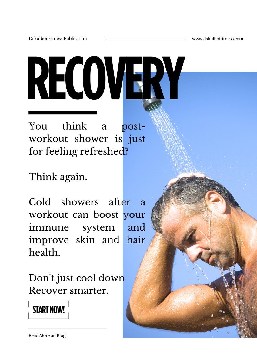 Dskulboifitness's tweet image. You think a post-workout shower is just about feeling refreshed?

Discover why a cold shower after workout matters, and how it boosts recovery and enhances health effectively! shorturl.at/WEaey

#PostWorkoutRecovery #ColdShowerBenefits #FitnessAfter30 #HealthyLifestyle