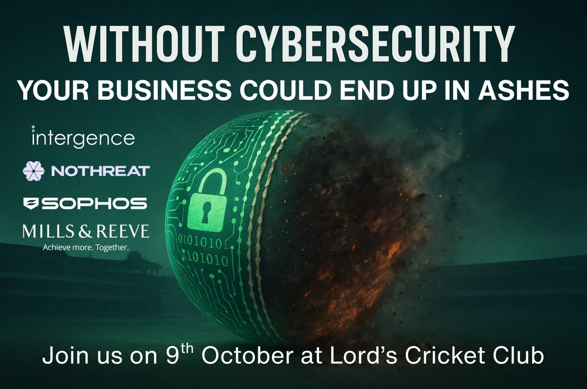 Intergence (@intergence) on Twitter photo Just a few spaces left for our cybersecurity event on 9th October!
Learn how leading organisations are using digital twins (clones of infrastructure) to predict threats and outsmart attackers in an era of relentless digital disruption.
Register now: hubs.li/Q03K1hQY0 Just a few spaces left for our cybersecurity event on 9th October!
Learn how leading organisations are using digital twins (clones of infrastructure) to predict threats and outsmart attackers in an era of relentless digital disruption.
Register now: hubs.li/Q03K1hQY0