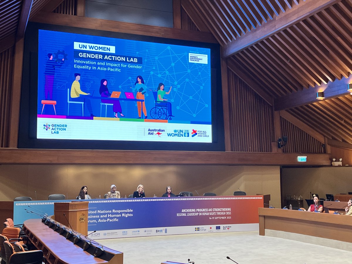 unwomenasia's tweet photo. At #UNRBHR2025 we explored how #WEPs + innovation (like our Gender Action Lab w/ @dfat) can power inclusive business models & advance gender equality across Asia-Pacific.
🌏 Read more here: https://t.co/QnALln2feV.
#UNRBHR2025 #WEPs #GenderActionLab https://t.co/8V75PWSAJw