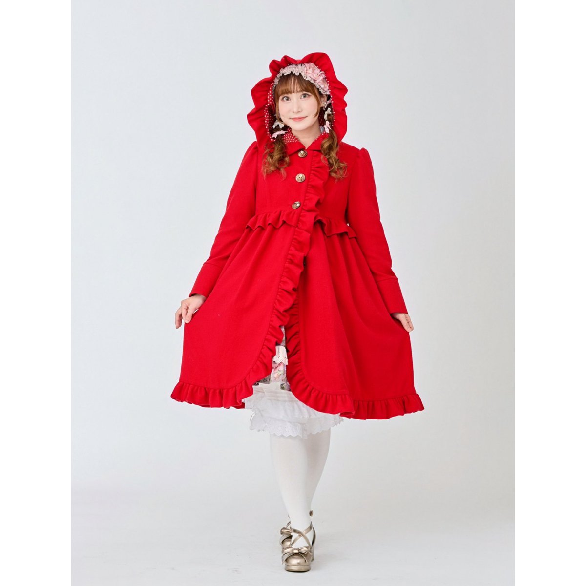 赤ずきんのコートは《クラシックチェリー》と《クラシックブラウン