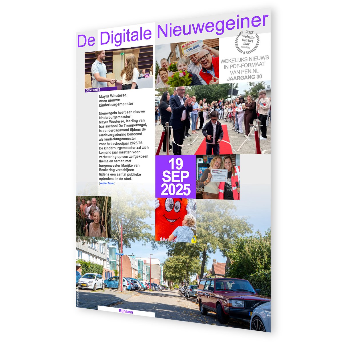 Hij is er weer: De Digitale Nieuwegeiner. Met aandacht voor de start van de Nationale Sportweek die morgen in Nieuwegein begint met het Beweegsfestival. Verder natuurlijk aandacht voor alles wat Nieuwegein betrof, betreft en mogelijk gaat betreffen: ap.lc/CvnmT