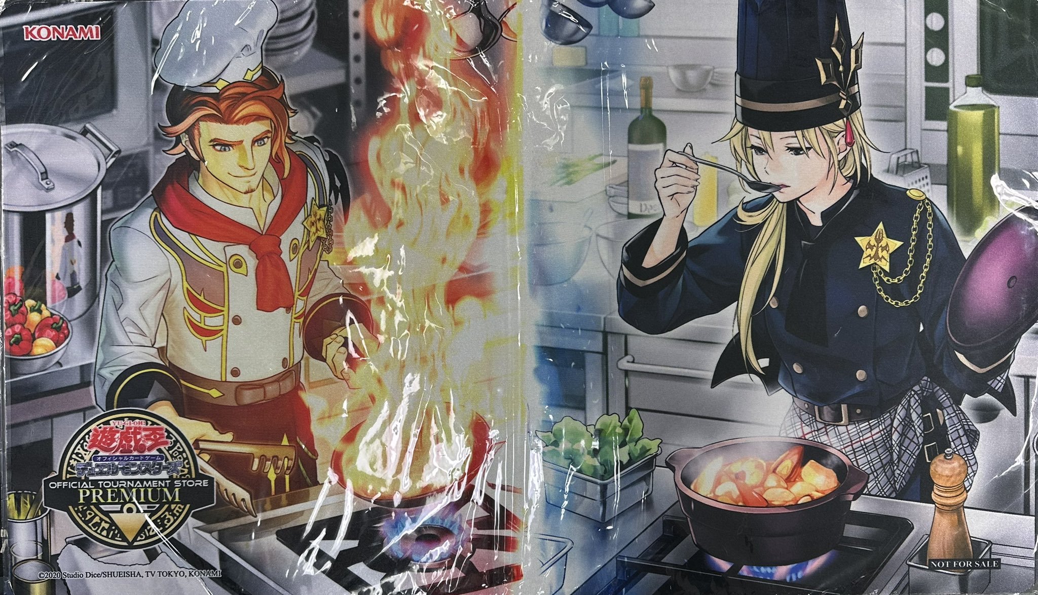 海外限定　遊戯王　ヌーベルズ　プレイマット　新品未開封　魚料理　肉料理　レシピ 遊戯王 海外 ヌーベルズ プレイマット 新品未開封 魚料理 肉料理