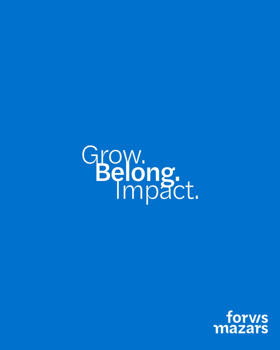 We are hiring! Exciting career opportunities are now available!
At Forvis Mazars, you’ll find:
✔️ Opportunities to grow through continuous learning
✔️ Exposure to diverse projects and international perspectives
✔️Friendship that lasts beyond the workplace