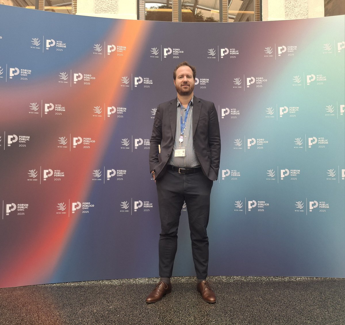 Eurochambres's tweet photo. Our Head of International Trade Dominic Boucsein took part in the #WTOPublicForum in Geneva, signalling the #chambernetwork commitment to predictable, rules-based trade. With multilateral rules under unprecedented strain, it's vital to strengthen & make the @wto more effective. https://t.co/EJgGx53KbU