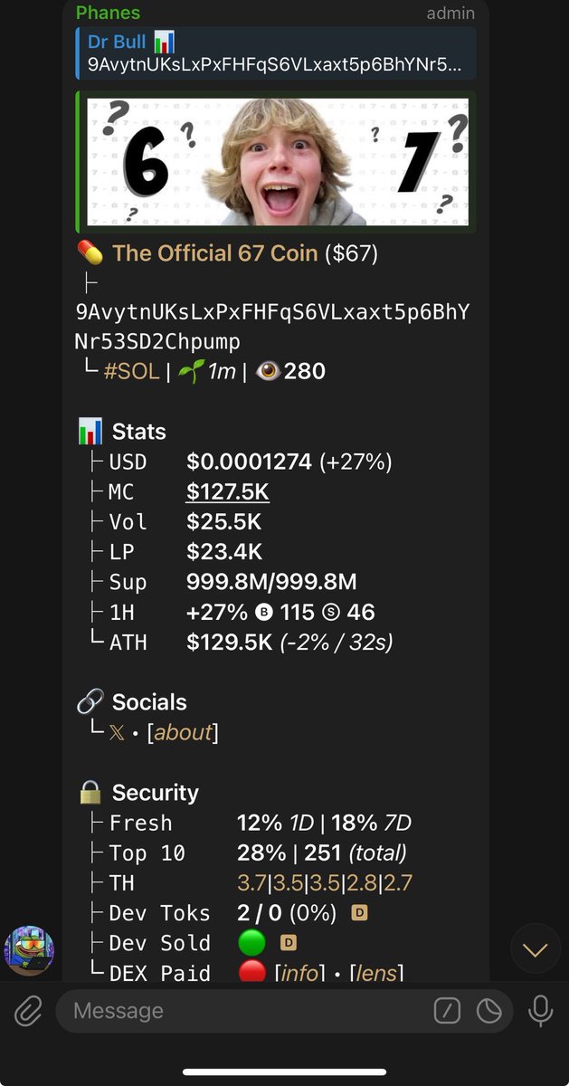 6.2x profit on $67

SENDING UP🚀
#SOLANA🧑‍💻

9AvytnUKsLxPxFHFqS6VLxaxt5p6BhYNr53SD2Chpump