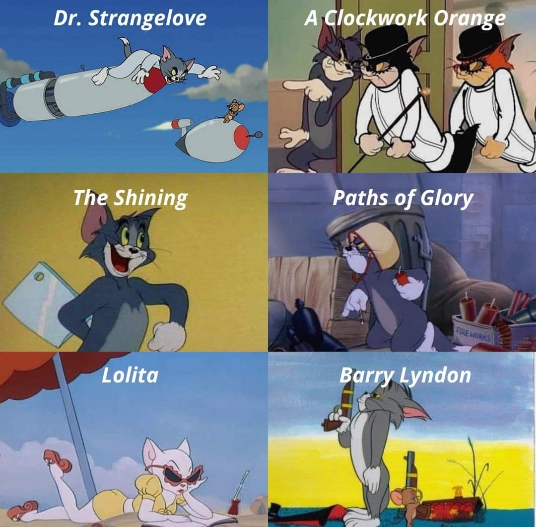 STANLEY KUBRICK in Tom &amp; Jerry. Great work by 
<a href="/BorrowingTape/">Borrowing Tape</a>