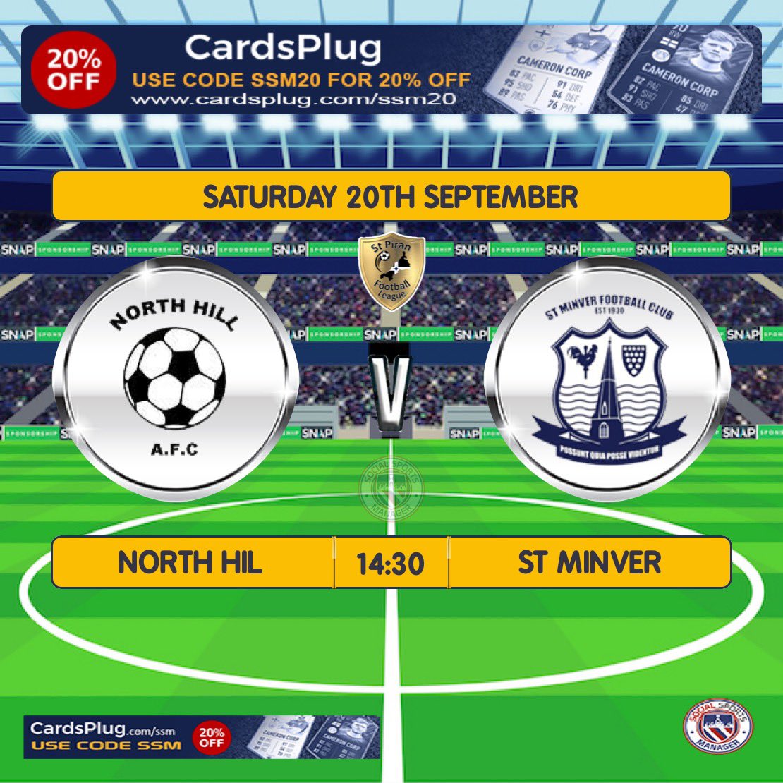 St Minver finally kick off their 25/26 league campaign tomorrow, when they travel away to North Hill. 
⏰ 2:30pm KO 
<a href="/swsportsnews/">South West Sports News</a> 
<a href="/SharpsBrewery/">Sharp's Brewery</a> 
<a href="/AwayResortsUK/">Away Resorts</a> 
#cornishfootball