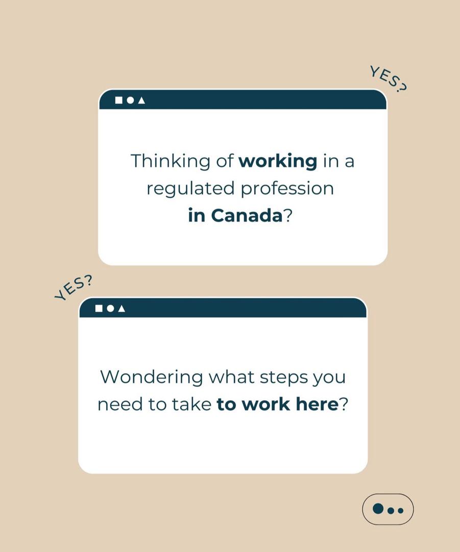 Wondering what step you wanna take to work in Canada 🇨🇦