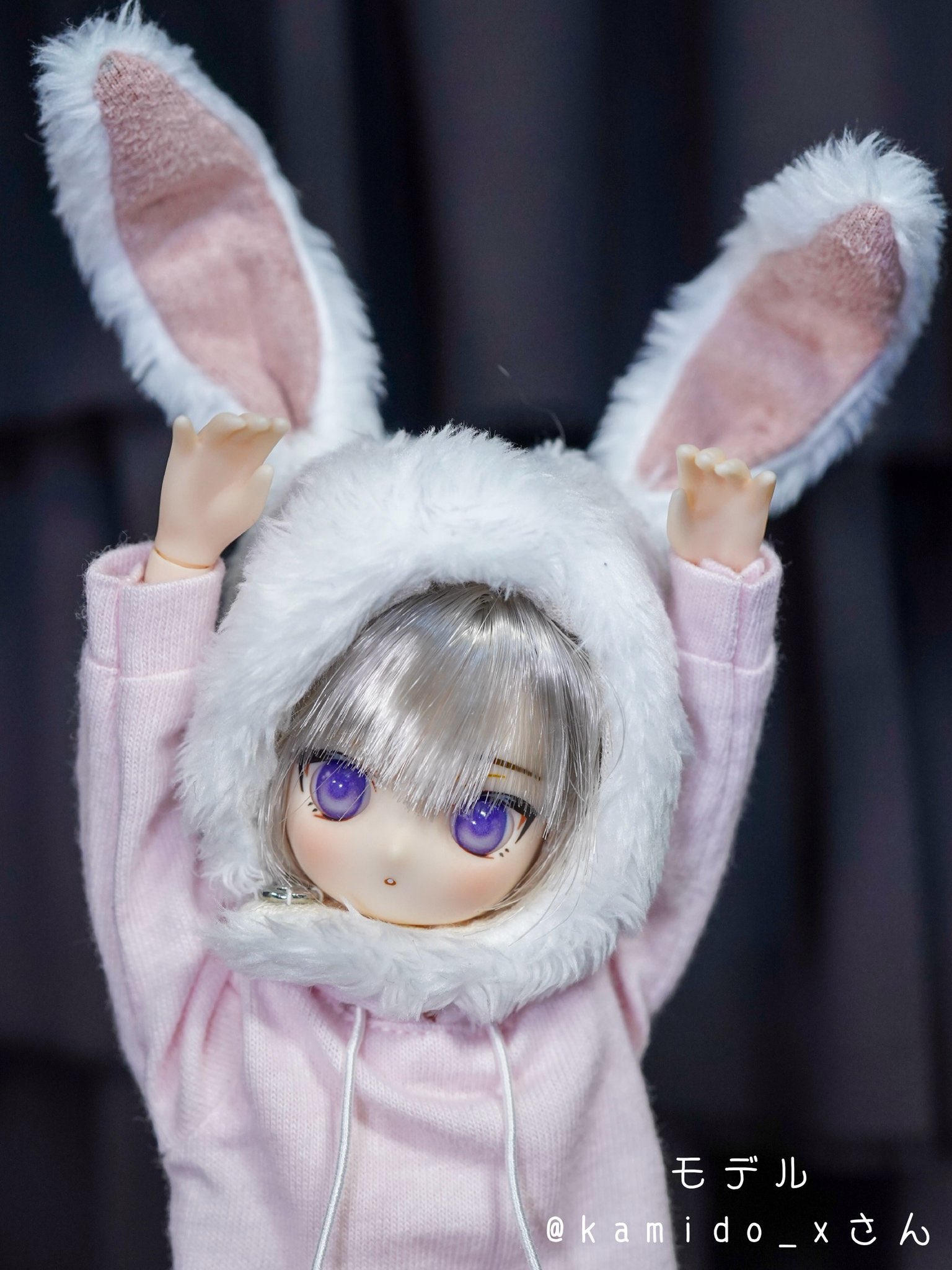 うさちゃんドール　二体セット　耳はワイヤー入り うさちゃんドール 二体セット 耳はワイヤー入り