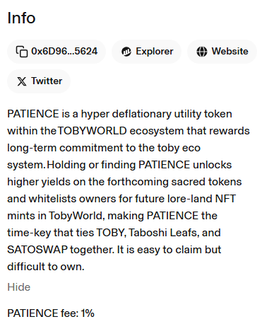 BudLoc8's tweet photo. I found something interested from TG @toadgod1017  about $PATIENCE .
Any #toadgang saw this before?
#toadgod #toby #twpot https://t.co/q8tftDHK5I