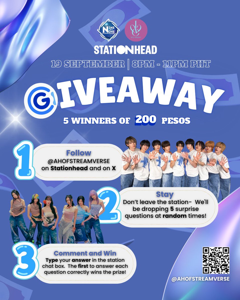 AHOF STREAMVERSE PH (@ahofstreamverse) on Twitter photo πππ² π
ππππ¬ ππ§π πππππ¬β¨!
The moment we've all been waiting for is HERE! π€© The ππππ±ππππ
event is happening later at 8:00 PM-11:00PM on π¦π§ππ§ππ’π‘ππππ! π§
πshare.stationhead.com/qliw5584xjcx
But wait, there's MORE! π We're hosting a mini giveaway for our πππ² π
ππππ¬ ππ§π πππππ¬β¨!
The moment we've all been waiting for is HERE! π€© The ππππ±ππππ
event is happening later at 8:00 PM-11:00PM on π¦π§ππ§ππ’π‘ππππ! π§
πshare.stationhead.com/qliw5584xjcx
But wait, there's MORE! π We're hosting a mini giveaway for our