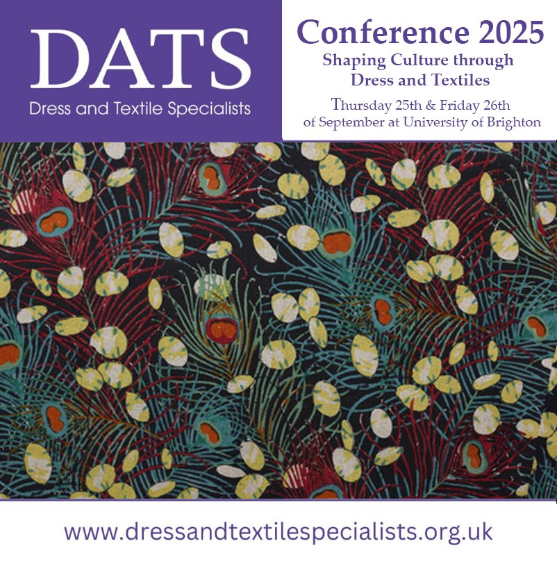 For this year’s DATS conference, Shilei Zeng from <a href="/V_and_A/">V&A</a>  , will present their paper ‘Reading the Fragment: Chinese Silk Scraps and Their British Afterlives’.

For more details about the conference and how to get tickets see link below.

https://
bit.ly/46YW6Rk
