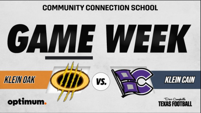 Texas UIL Sports (@texasuilsportss) on Twitter photo π¨ Game of the Week π¨
Klein Oak vs Klein Cain
πΊ bit.ly/4mnlu7c
π
 Friday, September 19
β°  @ 7p.
<a href="/KLEINOAKFB/">Klein Oak High School Football</a> <a href="/KLEINCAINFB/">Klein Cain Football</a> <a href="/K_Oak_Athletics/">Klein Oak Panthers Athletics</a> <a href="/recruitingko/">Klein Oak High School Football Recruiting</a> <a href="/K_Oak_Athletics/">Klein Oak Panthers Athletics</a> <a href="/AntonioDural_F5/">Antonio Dural</a> <a href="/MalachiHouston_/">Malachi Houston</a> <a href="/Andrew0leary/">Andrew OβLeary</a> π¨ Game of the Week π¨
Klein Oak vs Klein Cain
πΊ bit.ly/4mnlu7c
π
 Friday, September 19
β°  @ 7p.
<a href="/KLEINOAKFB/">Klein Oak High School Football</a> <a href="/KLEINCAINFB/">Klein Cain Football</a> <a href="/K_Oak_Athletics/">Klein Oak Panthers Athletics</a> <a href="/recruitingko/">Klein Oak High School Football Recruiting</a> <a href="/K_Oak_Athletics/">Klein Oak Panthers Athletics</a> <a href="/AntonioDural_F5/">Antonio Dural</a> <a href="/MalachiHouston_/">Malachi Houston</a> <a href="/Andrew0leary/">Andrew OβLeary</a>