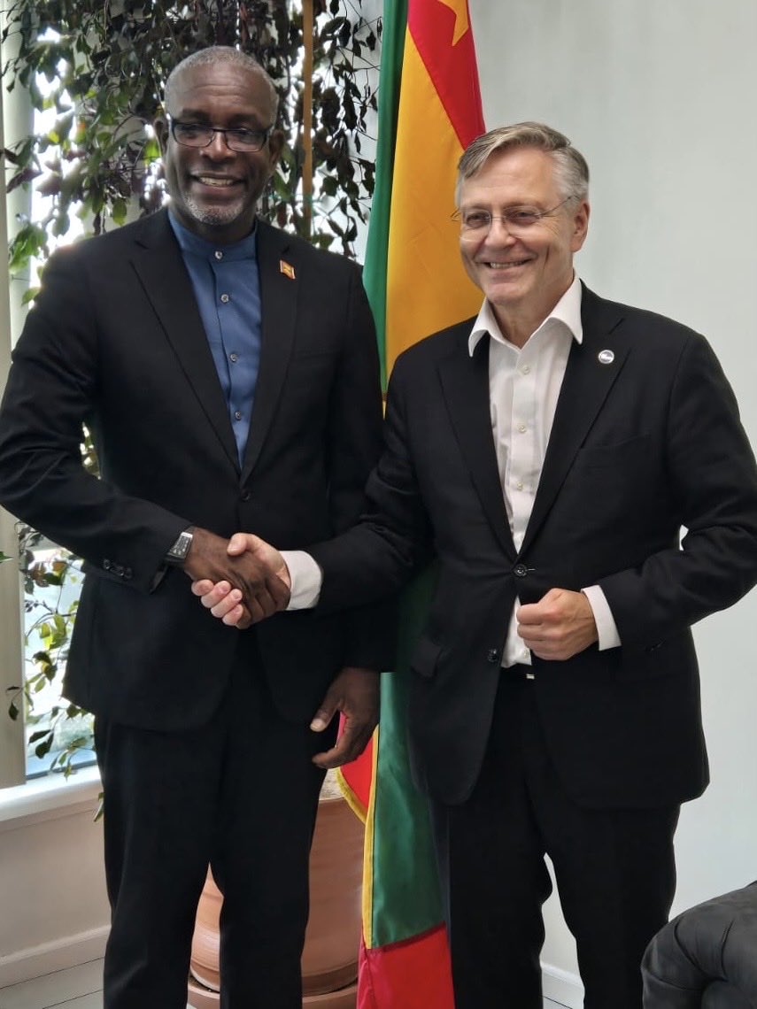 Very productive meeting with Honourable Joseph Andall, Minister of Foreign Affairs and Trade of #Grenada  ⁦<a href="/FinlandinCarib/">Finland in the Caribbean</a>⁩