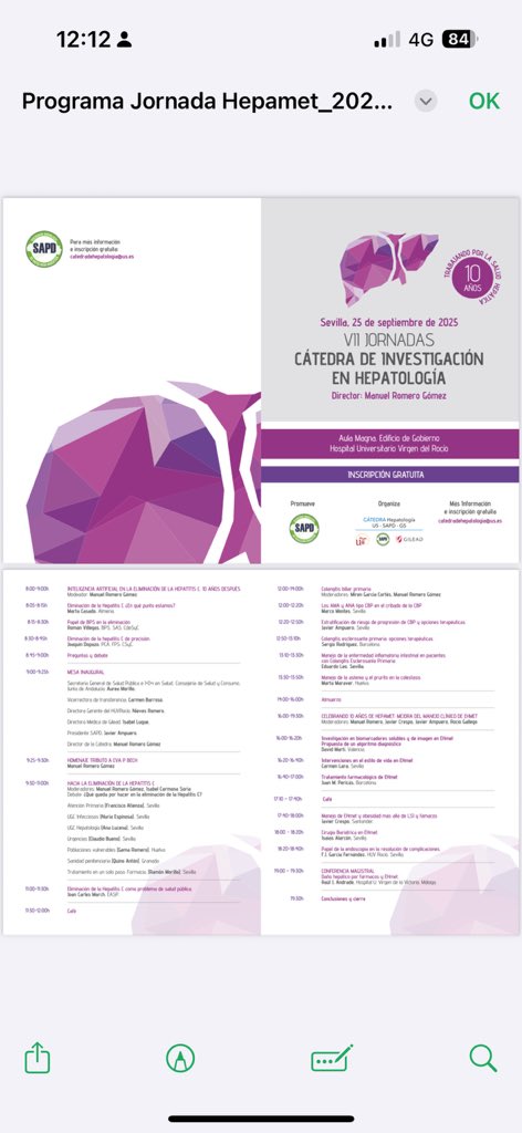 VII CÁTEDRA DE HEPATOLOGÍA <a href="/mromerogomez/">Manuel Romero-Gómez</a> <a href="/RocioGallegoD/">Rocío Gallego Durán</a> <a href="/Dr_Ampuero/">Javier Ampuero</a> #jornadas #liverlover  <a href="/HospitalUVRocio/">HospitalUVRocio</a> <a href="/ibis_sevilla/">IBiS</a>