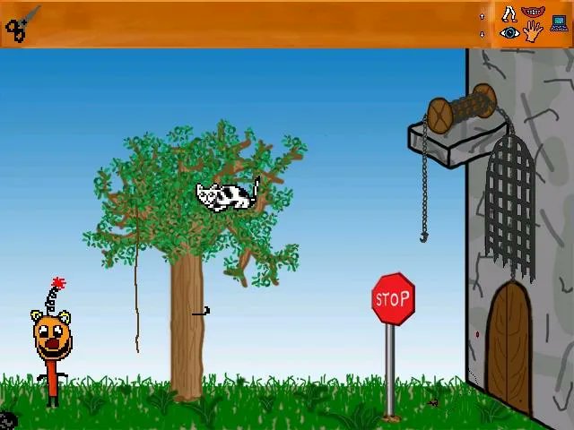 ArcOnInternet's tweet image. The Quest To Zooloo (Windows, Yotam Elal, 2005) archive.org/details/the-qu…

Don&apos;t let the screenshot fool you - it&apos;s full-length and has full music and voice acting. On the Adventure Game Studio website, its player rating is double the site&apos;s panel&apos;s rating. Works in ScummVM.