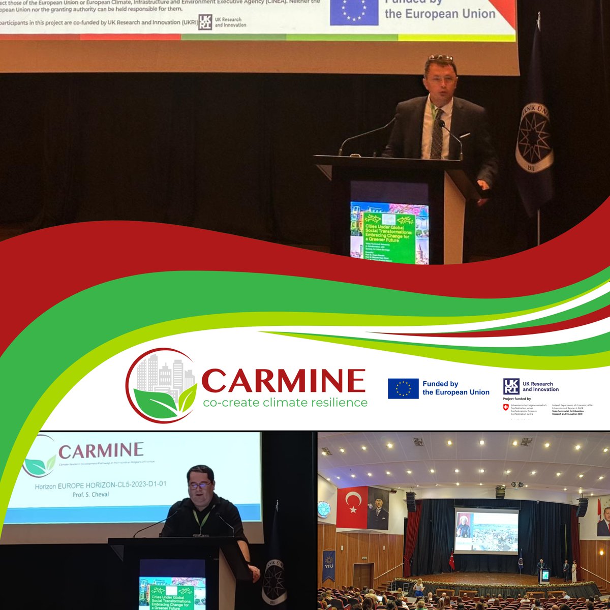 The #CARMINEProject proudly organised a special session at the 4th SURE World Conference in Istanbul.

The session showcased how Nature-Based Solutions can strengthen climate resilience in cities worldwide🌍

👉Read the full story: carmine-project.eu/index.php/2025…