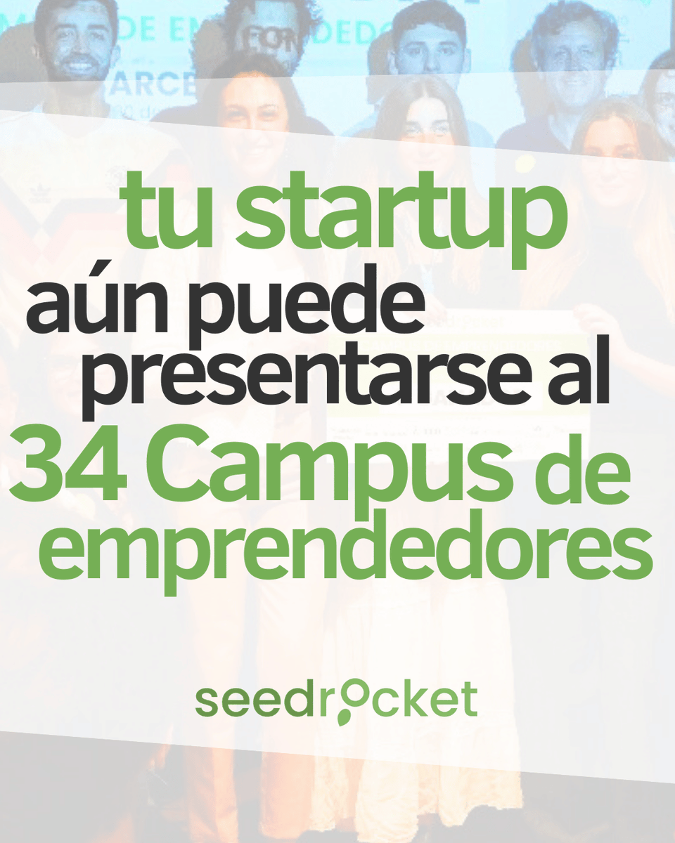 🚀 No dejes pasar esta oportunidad para transformar el futuro de tu startup.  
👉 Toda la info e inscripciones aquí: seedrocket.com/eventos/34-cam…