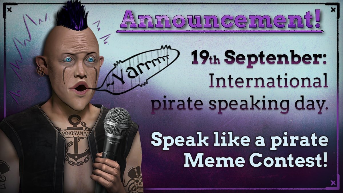 InteractiveDAO's tweet image. 🏴‍☠️ International Talk Like a Pirate Day Contest ⚔️

Show us your best pirate meme!
Quote-tweet this post with your entry.
🏆 The meme with the most likes + retweets wins a Genesis Pirate NFT
⏰ Deadline: Sept 30th, 23:59 UTC

Sharpen your wit, mates - glory (and loot) awaits! 🌊