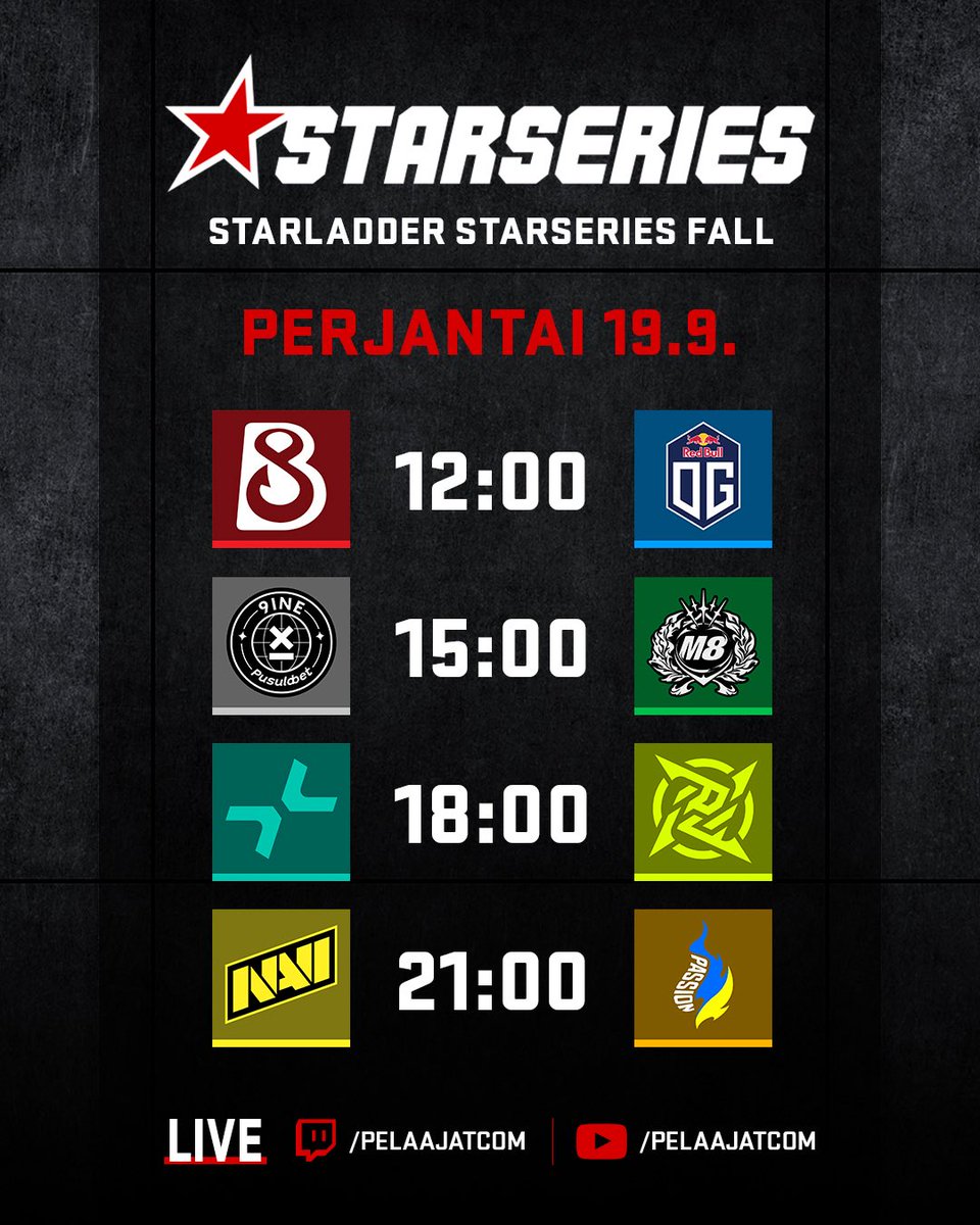 😎Perjantain matsit

⏰12:00
📺twitch.tv/pelaajatcom &amp; Pelcom-tube
🎤 <a href="/Oonraimo/">Aleksi Takkinen</a> &amp; <a href="/sLowiCSGO/">Olli Pitkänen</a> 

#esportsfi #counterstrike