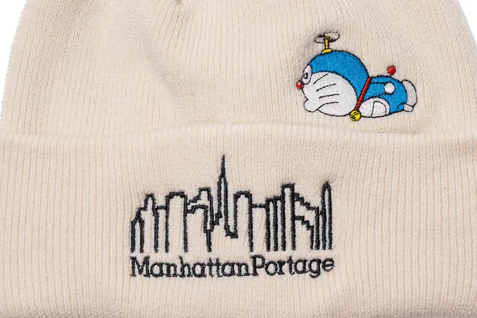 ドラえもんデザインの帽子コレクションが Manhattan Portageに初登場 人気のキャップ、ニットの6タイプ展開! 遊び心に溢れたドラえもんの姿や、 ひみつ道具「タケコプター」「重力ペンキ」も登場!