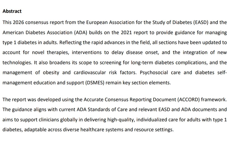 giorg_kyriakos's tweet image. 🚨 Hot off the press!
@AmDiabetesAssn &amp;amp; @EASDnews release the 2026 Consensus Report on Management of Type 1 #Diabetes in Adults 🩺
Draft now open for public review 👀

📌 Key updates presented at #EASD2025
🔗 professional.diabetes.org/clinical-suppo…

#EndoTwitter #MedTwitter #T1D