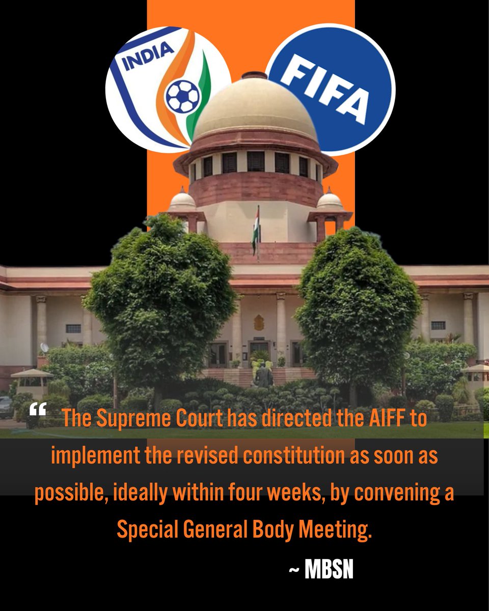 🚨BREAKING NEWS !!
#Indianfootball #ISL #SupremeCourt