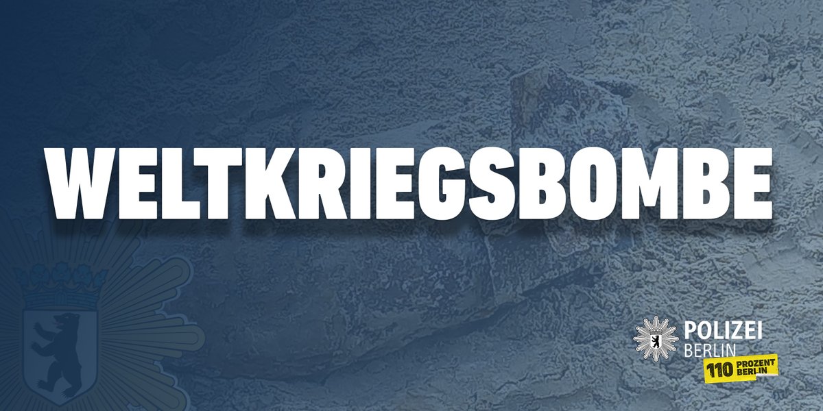 Die gestern bei Arbeiten in Berlin-Mitte entdeckte Weltkriegsbombe lag mehrere Meter unter Wasser und Schlamm.

Da von einem solchen Fund grundsätzlich eine unmittelbare Gefahr ausgeht, musste vorsorglich ein Sperrkreis eingerichtet und Anwohner mussten die Nacht über evakuiert