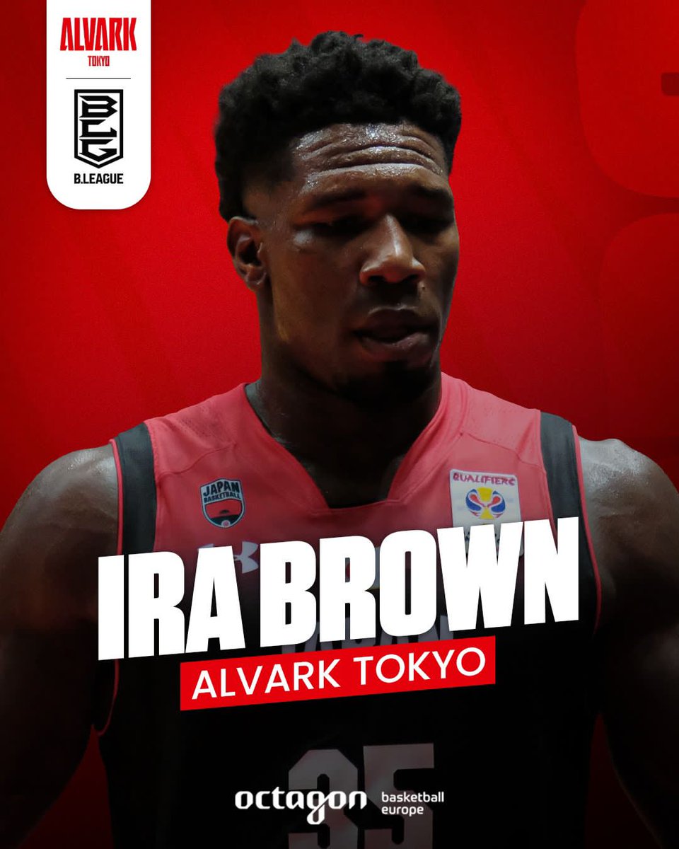 The Legend Ιra Brown joins <a href="/ALVARK_TOKYO/">アルバルク東京【ALVARK TOKYO】</a> 
 and returns to the <a href="/B_LEAGUE/">B.LEAGUE（Bリーグ）</a>   
#bリーグ  #アルバルク東京  #octagonfamily  #irabrown <a href="/OctagonBballEU/">Octagon Basketball Europe</a>