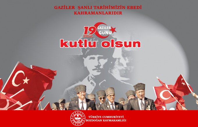 Kaymakamımız Yunus Emre POLAT’ın 19 Eylül Gaziler Günü Mesajı