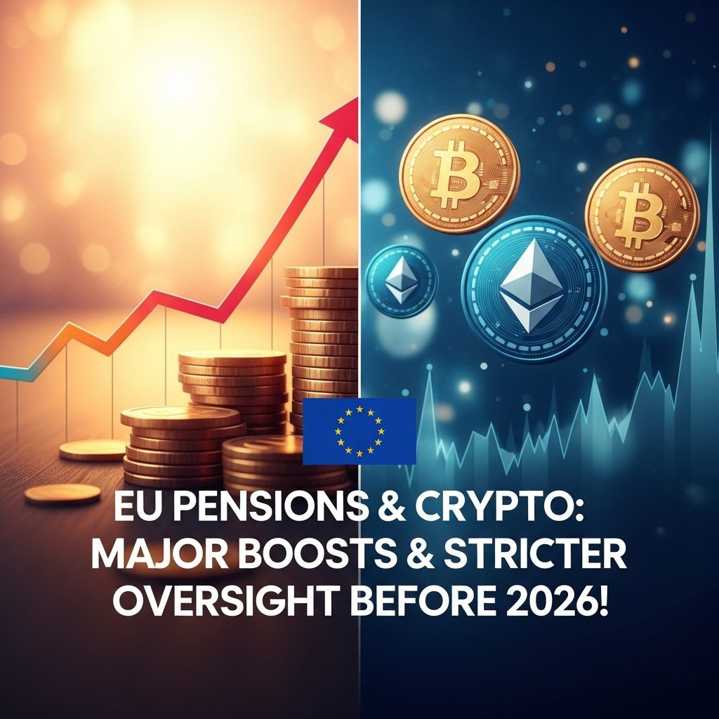NameCoinNews_'s tweet image. The EU is planning major boosts to pensions &amp;amp; eyeing stricter crypto oversight before 2026! 🇪🇺 With auto-enrolment, tax incentives, and potential ESMA supervision for crypto, they&apos;re aiming to revive capital markets and integrate digital assets.

#EU #CryptoRegulation #Pensions