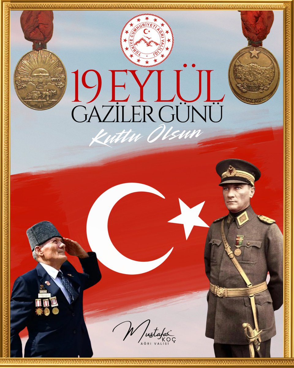 Vatan sevgisinin, kahramanlığın ve fedakârlığın timsali olan gazilerimiz; vatan topraklarımızın bölünmez bütünlüğü, milletimizin huzur ve güvenliği uğruna gösterdiğiniz fedakârlık ve cesaret, tarihimizin altın sayfalarında daima yer alacaktır.

19 Eylül Gaziler Günü vesilesiyle,