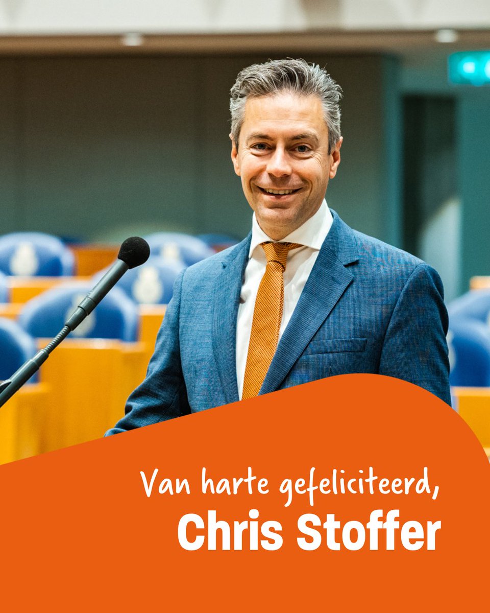 Vandaag is onze fractievoorzitter Chris Stoffer jarig. Chris, namens heel #TeamSGP van harte gefeliciteerd! 🧡

Ook een wens voor Stoffer? Laat die dan in de reacties achter! 🥳