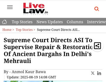 Monkastra's tweet photo. When Islamist approach court for renovation of dargah - Bhimta CJI directs ASI to maintain and repair the monuments. 

When Hindu approach court of repairment of Temple - Bhimta CJI asks to go pray to God. 

Without Collegium, you will have 100x more such bhimtas in judiciary https://t.co/r2eAl9My9P