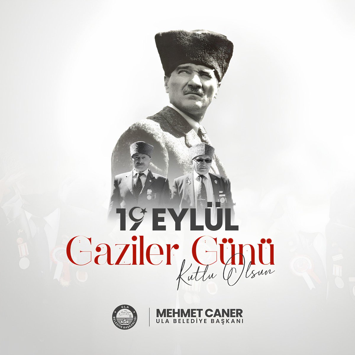 🇹🇷 19 Eylül Gaziler Günü Kutlu Olsun 🇹🇷

Bu aziz vatanın bağımsızlığı, birliği ve bütünlüğü uğruna canlarını ortaya koyan kahraman gazilerimiz; milletimizin onuru, cesaretin ve fedakârlığın en yüce simgesidir.

Gazi Mustafa Kemal Atatürk’e “Mareşal” ve “Gazi” unvanının verildiği