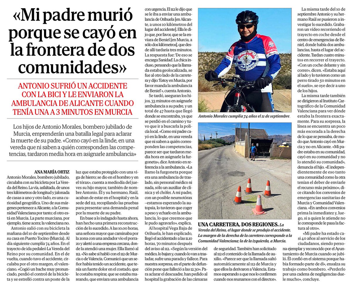 …
La España de las comunidades es así.

Hace unos 20 años hicimos Montse y yo un viaje a Castro Urdiales. En la AP-8 sufrimos un parón de 5 horas.

Un camión cargado volcó en la frontera por la parte del País Vasco y desde Bilbao llegó la grúa,atravesando todo el atasco de kms.