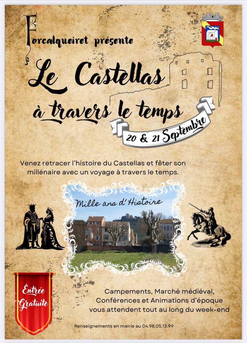 heritiers83's tweet photo. Var Matin publie aujourd’hui un récit signé François Hesse, historien de @LesHeritiers83 , en hommage à notre château millénaire. 
📅 RDV ce week-end à Forcalqueiret pour les festivités du millénaire : deux jours pour voyager dans le temps et célébrer ensemble notre patrimoine https://t.co/BafqJFPnfk