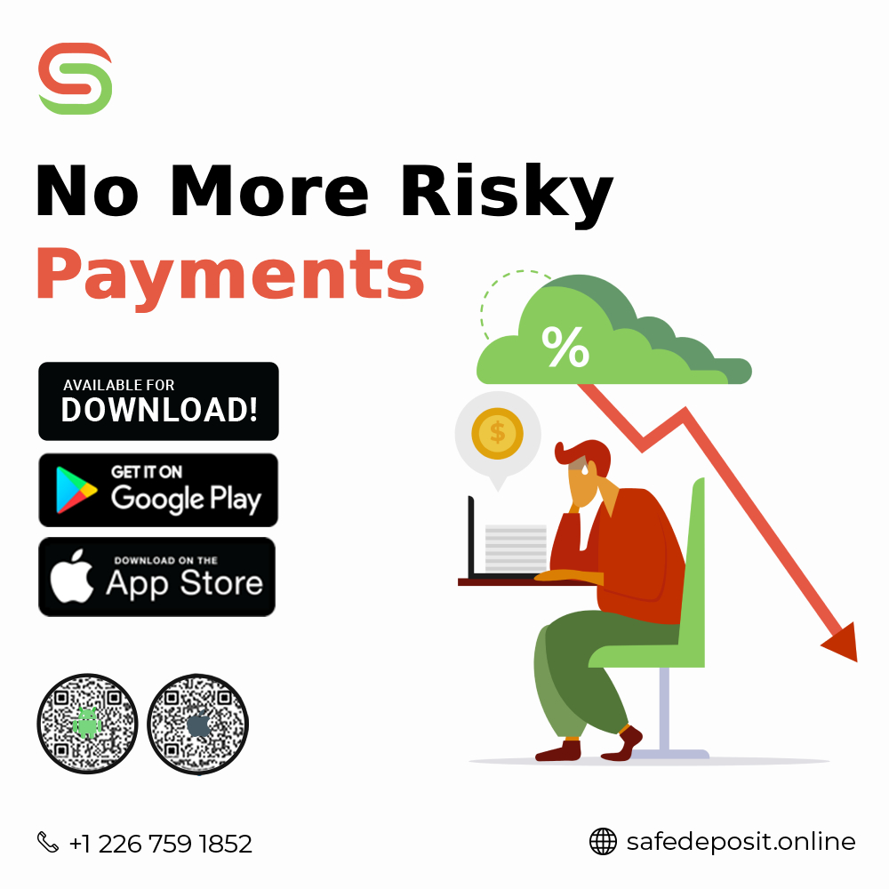 SafeDepositapp's tweet image. 💳✨ No More Risky Payments!
With Safe Deposit, your money is always protected. Say goodbye to unsafe transactions and hello to secure, hassle-free payments – anytime, anywhere. ✅📲
Visit:   safedeposit.online

#SafeDeposit #SecurePayments #SmartTransactions #DigitalSafety