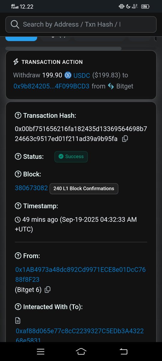 _aymkt1's tweet photo. @yunepto Bg bisa bantu gue gk saya keliru deposit usdc ke wallet lighter nya langsung jadinya nyangkut di blockchain arbitrumscan dan withdraw usdc di dex lighter lewat eth juga malah nyangkut kata chat gpt bisa di keluarkan oleh pihak dex lighter tolong bantuin bg https://t.co/OoU3yFvYJI