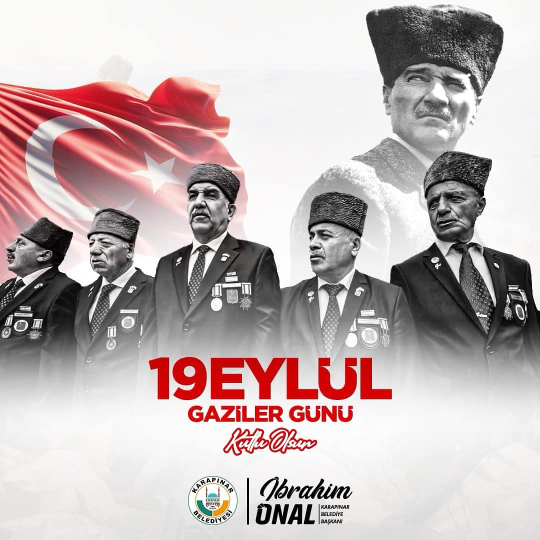 Vatanımız için canını ortaya koyan başta Gazi Mustafa Kemal Atatürk olmak üzere tüm kahraman gazilerimizi minnetle anıyorum.

19 Eylül Gaziler Günü kutlu olsun! 🇹🇷