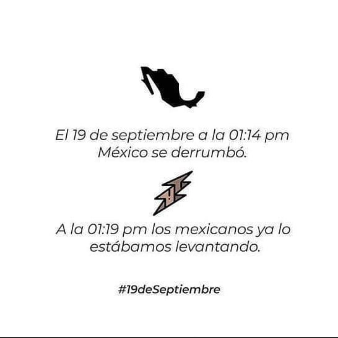 #19DeSeptiembre #Sismo #MexicoDeLuto 😔😔🇲🇽🇲🇽🖤🖤