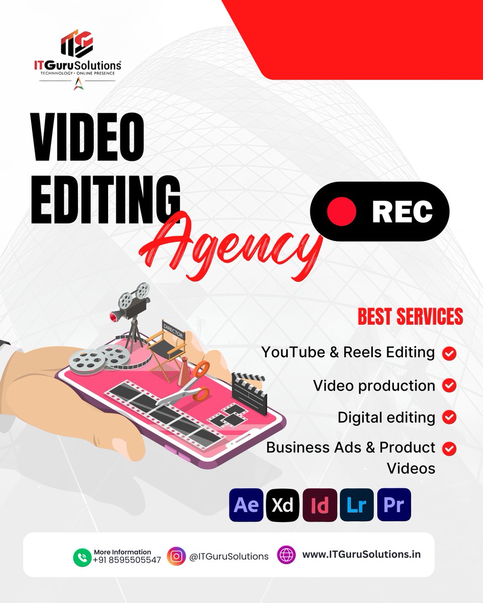 ITGuruSolution's tweet image. Transform your content with IT Guru Solutions โ Video Editing Agency
We specialize in YouTube, ads, social media edits & corporate videos to make your brand shine.
๐+91 8595505547 | info@itgurusolutions.in
๐ itgurusolutions.in
#VideoEditing #ITGuruSolutions #CreativeEdits