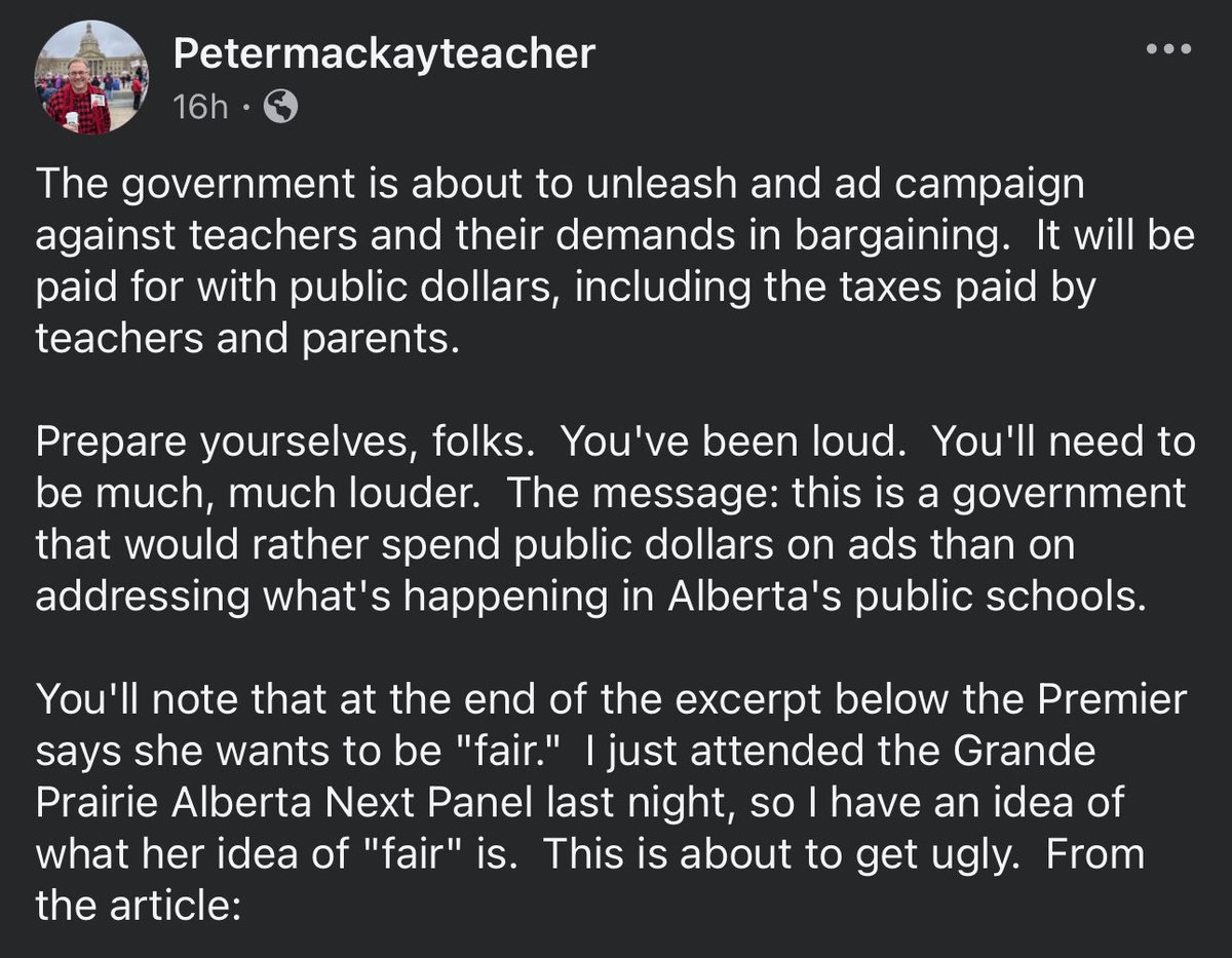The UCP’s war against teachers isn’t cooling down.

It’s getting hotter than ever!

#abpoli #ableg #cdnpoli