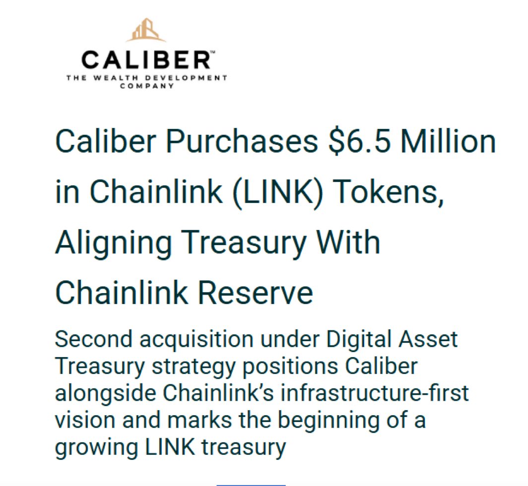 A Nasdaq listed company bought $LINK for their Chainlink treasury Do you  understand?