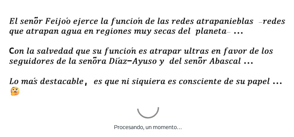 Alpfor17's tweet photo. @estherpalomera 𝐸𝑙 𝑠𝑒𝑛̃𝑜𝑟 𝐹𝑒𝑖𝑗𝑜́𝑜 𝑒𝑗𝑒𝑟𝑐𝑒 𝑙𝑎 𝑓𝑢𝑛𝑐𝑖𝑜́𝑛 𝑑𝑒 𝑙𝑎𝑠 𝑟𝑒𝑑𝑒𝑠 𝑎𝑡𝑟𝑎𝑝𝑎𝑛𝑖𝑒𝑏𝑙𝑎𝑠... 𝐿𝑜 𝑚𝑎́𝑠 𝑑𝑒𝑠𝑡𝑎𝑐𝑎𝑏𝑙𝑒, 𝑒𝑠 𝑞𝑢𝑒 𝑛𝑖 𝑠𝑖𝑞𝑢𝑖𝑒𝑟𝑎 𝑒𝑠 𝑐𝑜𝑛𝑠𝑐𝑖𝑒𝑛𝑡𝑒 𝑑𝑒 𝑠𝑢 𝑝𝑎𝑝𝑒𝑙...   🤔 https://t.co/T2Ez3GMsh8