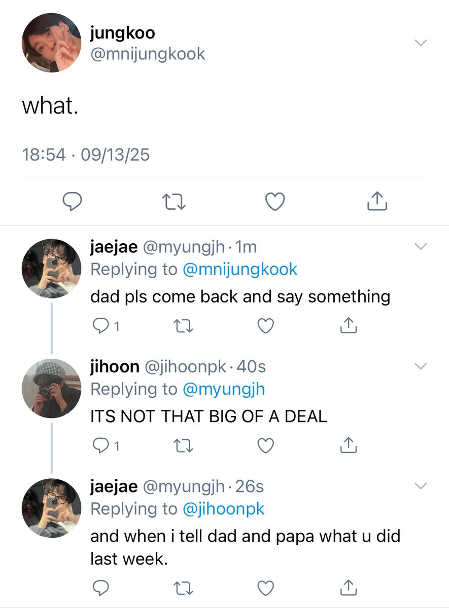erogenousvk's tweet photo. #taekookau 

where jungkook wakes up in an alternate universe where two younger idols are suddenly calling themselves his sons and his bandmate… is now his husband ?? https://t.co/VCXpJSY0u0