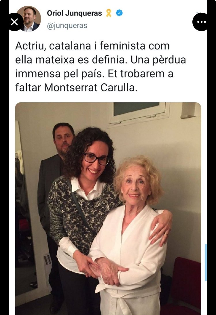 EvaPesqueraSole's tweet image. Encara me’n recordo quan va morir i el desgraciat d’en @junqueras va substituir independentista per feminista